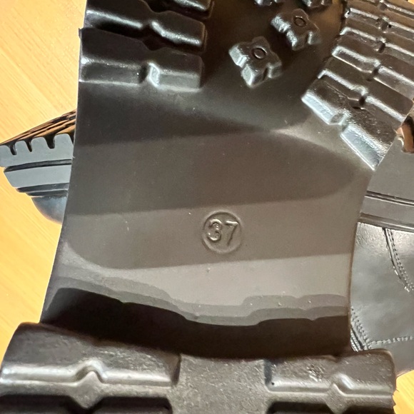 NWOT - Pearl Décor Combat Boots (Size 6 / US 6.5) * Black - Picture 6 of 11